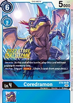 Coredramon (ST8-06) (V.1) - Championship 2022 Promos (Alternative Art) [CP22-ST8-06]