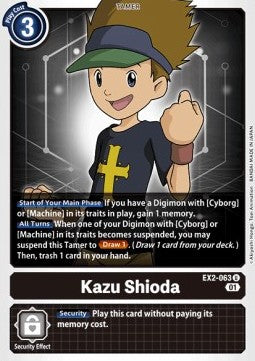 Kazu Shioda (EX2-063) - Digital Hazard (Uncommon) [EX-02-063]