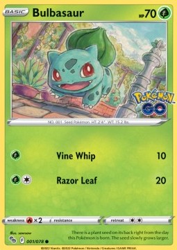 Bulbasaur - Pokémon GO (Common) [PGO-001]