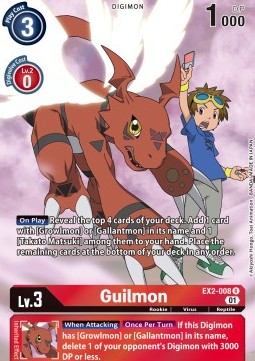 Guilmon (EX2-008) (V.2) - Digital Hazard (Alternative Art) [EX-02-008]