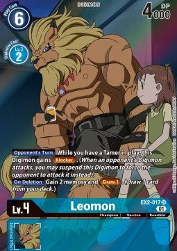 Leomon (EX2-017) (V.2) - Digital Hazard (Alternative Art) [EX-02-013]