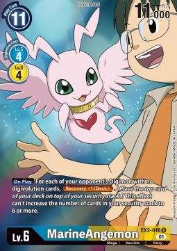 MarineAngemon (EX2-018) (V.2) - Digital Hazard (Alternative Art) [EX-02-018]