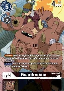 Guardromon (EX2-031) (V.2) - Digital Hazard (Alternative Art) [EX-02-031]