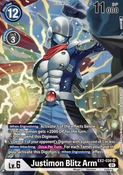 Justimon Blitz Arm (EX2-038) (V.2) - Digital Hazard (Alternative Art) [EX-02-038]