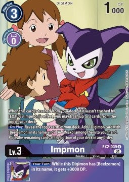 Impmon (EX2-039) (V.2) - Digital Hazard (Alternative Art) [EX-02-039]