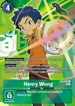 Henry Wong (EX2-061) (V.2) - Digital Hazard (Alternative Art) [EX-02-061]