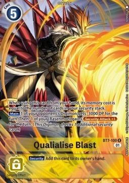 Qualialise Blast (BT7-100) - Digimon Products (Alternative Art) [DMPR-BT7-100]