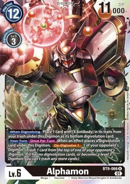 Alphamon (BT9-066) (V.1) - X Record (Rare) [BT-09-066]