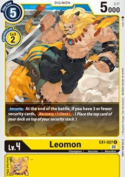 Leomon (EX1-027) - Promos: X Record (Alternative Art) [BT-09P-EX1-027]