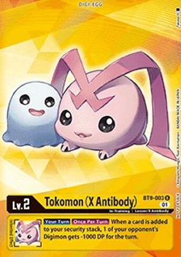 Tokomon (X Antibody) (BT9-003) (V.2) - Promos: X Record (Alternative Art) [BT-09P-BT9-003]