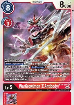 WarGrowlmon (X Antibody) (BT9-014) - X Record (Rare) [BT-09-014]