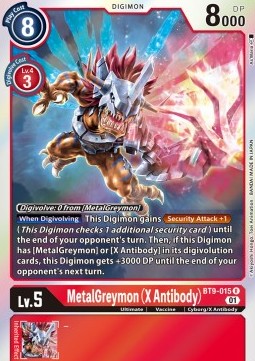 MetalGreymon (X Antibody) (BT9-015) - X Record (Rare) [BT-09-015]