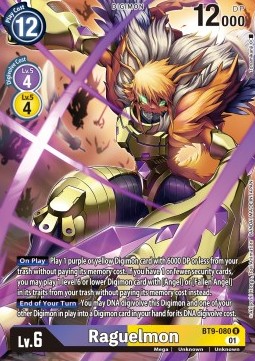 Raguelmon (BT9-080) (V.2) - X Record (Alternative Art) [BT-09-080]