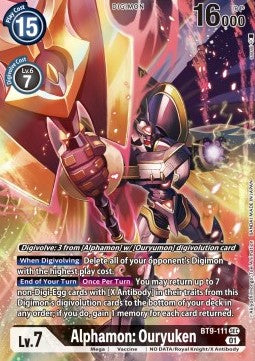 Alphamon: Ouryuken (BT9-111) (V.2) - X Record (Alternative Art) [BT-09-111]
