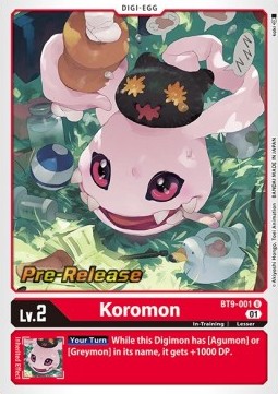 Koromon (BT9-001) (V.1) - Promos: X Record (Uncommon) [BT-09P-001]