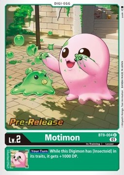 Motimon (BT9-004) (V.1) - Promos: X Record (Uncommon) [BT-09P-004]