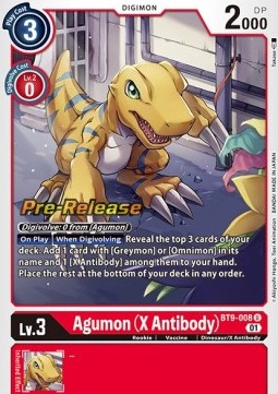Agumon (X Antibody) (BT9-008) - Promos: X Record (Uncommon) [BT-09P-BT9-008]