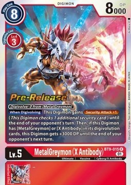 MetalGreymon (X Antibody) (BT9-015) - Promos: X Record (Rare) [BT-09P-BT9-015]