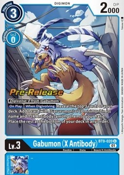 Gabumon (X Antibody) (BT9-020) - Promos: X Record (Uncommon) [BT-09P-BT9-020]