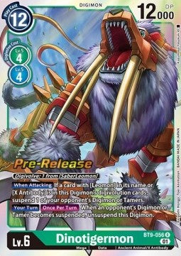 Dinotigermon (BT9-056) - Promos: X Record (Rare) [BT-09P-BT9-056]