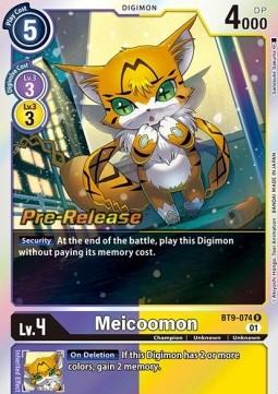 Meicoomon (BT9-074) - Promos: X Record (Rare) [BT-09P-BT9-074]