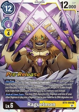 Raguelmon (BT9-080) - Promos: X Record (Rare) [BT-09P-BT9-080]