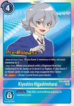 Kiyoshiro Higashimitarai (BT9-086) - Promos: X Record (Rare) [BT-09P-BT9-086]