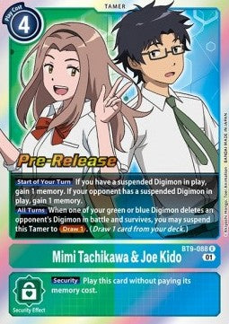 Mimi Tachikawa & Joe Kido (BT9-088) - Promos: X Record (Rare) [BT-09P-BT9-088]
