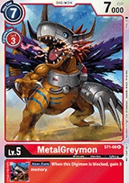 MetalGreymon (ST1-09) - Official Tournament Pack Events (Alternative Art) [OTPE-ST1-09]
