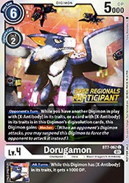 Dorugamon (BT7-062) (V.1) - Championship 2022 Promos (Alternative Art) [CP22-BT7-062]