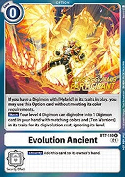 Evolution Ancient (BT7-110) (V.1) - Championship 2022 Promos (Alternative Art) [CP22-BT7-110]