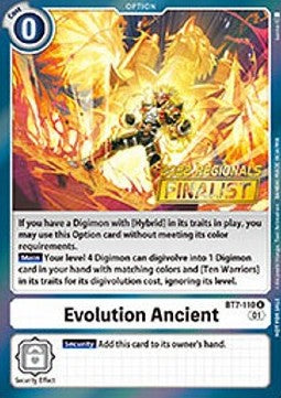 Evolution Ancient (BT7-110) (V.2) - Championship 2022 Promos (Alternative Art) [CP22-BT7-110]
