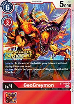 GeoGreymon (ST7-06) (V.1) - Championship 2022 Promos (Alternative Art) [CP22-ST7-06]