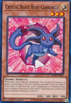 Crystal Beast Ruby Carbuncle - Structure Deck: Legend of the Crystal Beasts (Common) [SDCB-001]