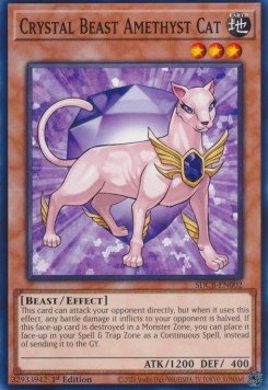 Crystal Beast Amethyst Cat - Structure Deck: Legend of the Crystal Beasts (Common) [SDCB-002]