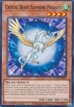 Crystal Beast Sapphire Pegasus - Structure Deck: Legend of the Crystal Beasts (Common) [SDCB-007]