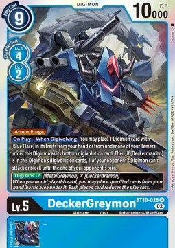 DeckerGreymon (BT10-026) (V.1) - Xros Encounter (Rare) [BT-10-026]