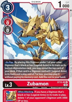 Zubamon (ST13-02) - Starter Deck: RagnaLoardmon (Uncommon) [ST-13-02]
