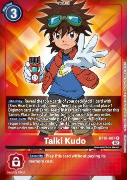 Taiki Kudo (BT10-087) (V.2) - Promos: Xros Encounter (Alternative Art) [BT-10P-BT10-087]