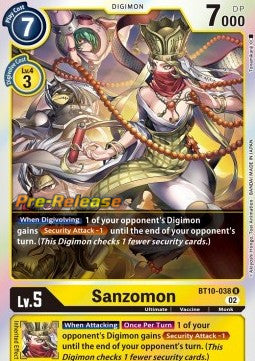 Sanzomon (BT10-038) - Promos: Xros Encounter (Rare) [BT-10P-BT10-038]