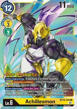 Achillesmon (BT10-040) - Promos: Xros Encounter (Rare) [BT-10P-BT10-040]