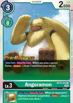 Angoramon (BT10-044) - Promos: Xros Encounter (Rare) [BT-10P-BT10-044]