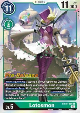 Lotosmon (BT10-056) - Promos: Xros Encounter (Rare) [BT-10P-BT10-056]