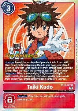 Taiki Kudo (BT10-087) (V.1) - Promos: Xros Encounter (Rare) [BT-10P-BT10-087]
