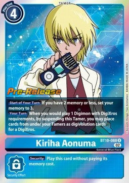 Kiriha Aonuma (BT10-088) (V.1) - Promos: Xros Encounter (Rare) [BT-10P-BT10-088]