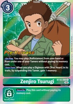 Zenjiro Tsurugi (BT10-090) (V.1) - Promos: Xros Encounter (Rare) [BT-10P-BT10-090]