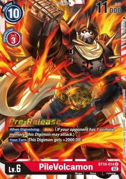 PileVolcamon (BT10-014) - Promos: Xros Encounter (Uncommon) [BT-10P-BT10-014]