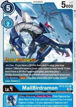 MailBirdramon (BT10-021) - Promos: Xros Encounter (Uncommon) [BT-10P-BT10-021]