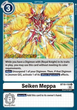 Seiken Meppa (BT10-110) - Promos: Xros Encounter (Uncommon) [BT-10P-BT10-110]