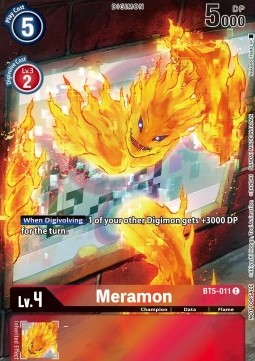 Meramon (BT5-011) - Promos: Xros Encounter (Alternative Art) [BT-10P-BT5-011]